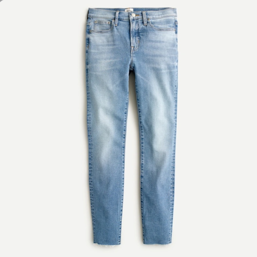 NWT J. Crew‎ 9" High-Rise Toothpick Jean in Hamden Wash